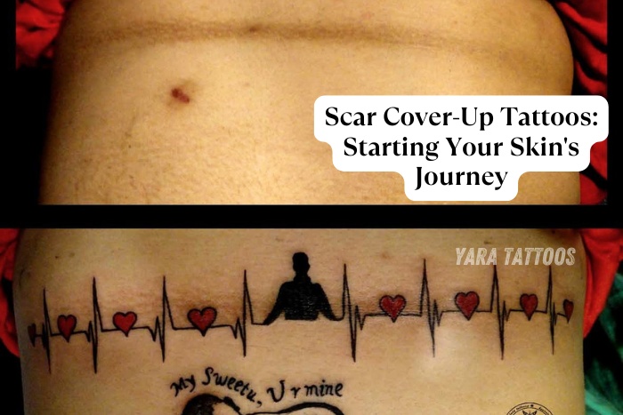 Scar Cover-Up Tattoo, Creative Transformation for Healing and Confidence by Yara Tattoos in Coimbatore