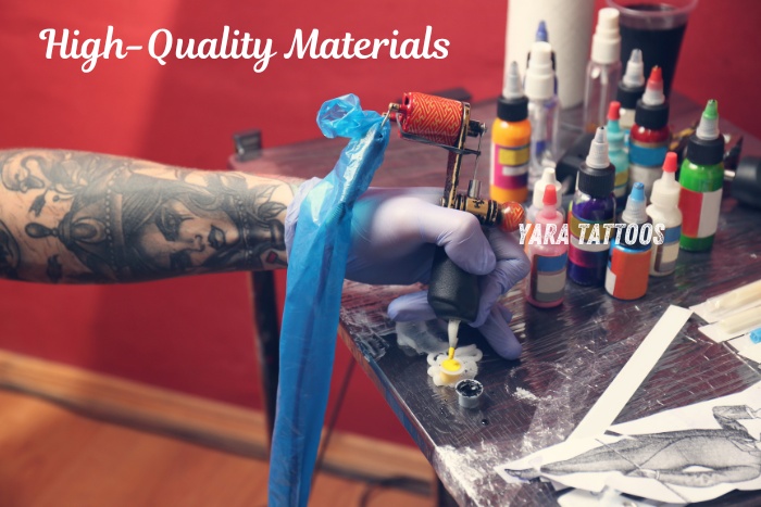 Our professional setup ensures hygienic, long-lasting, and vibrant tattoos that reflect our commitment to safe and expert tattooing by yara Tatoos