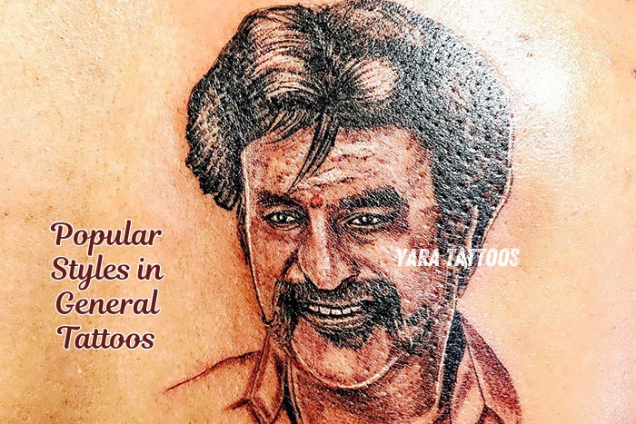 Popular general tattoo styles that reflect skill, culture, and fandom in perfect harmony by Yara Tattoos in Coimbatore